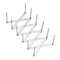 Supporto ribs estensibile in acciaio inox 5 spazzi - Texas Club