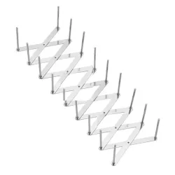 Supporto ribs estensibile in acciaio inox 8 spazzi - Texas Club
