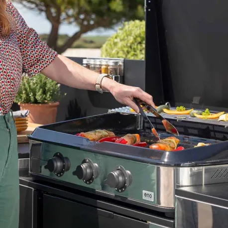 Plancha a Gas - Enosing - Plancha a Gas Cm.80, Inox - Eno