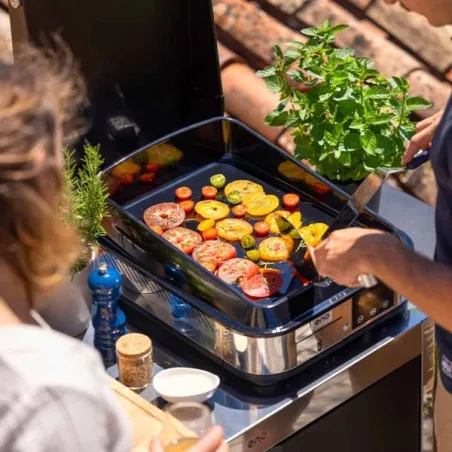 Plancha elettrica - Enosing - Plancha elettrica Cm.40, Nero - Eno