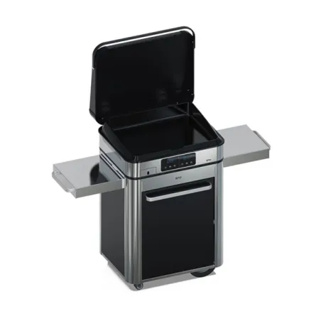 Carrello da esterno con plancha elettrica - Enosing - Plancha a Gas Cm.65, Blu navi - Eno