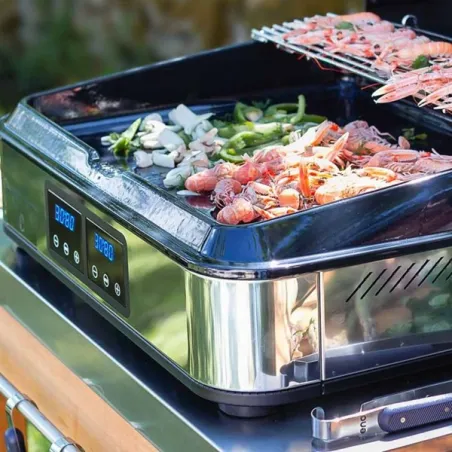 Plancha elettrica - Enosing - Plancha elettrica Cm.65, Nero - Eno