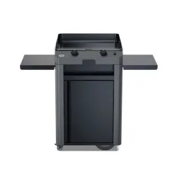 Carrello da esterno con plancha a Gas - Fusion - Plancha a Gas Cm.60, Grigio scuro - Eno