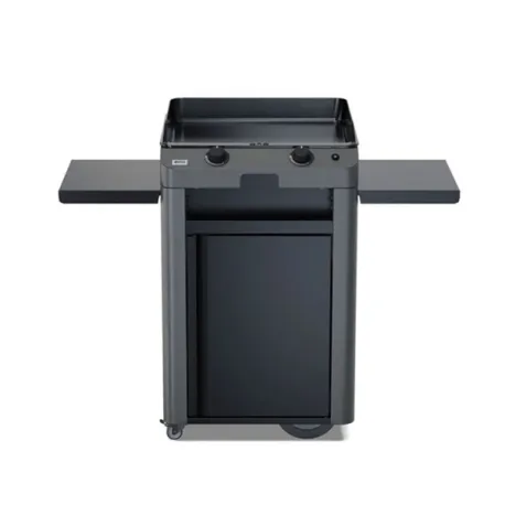 Carrello da esterno con plancha a Gas - Fusion - Plancha a Gas Cm.60, Grigio scuro - Eno