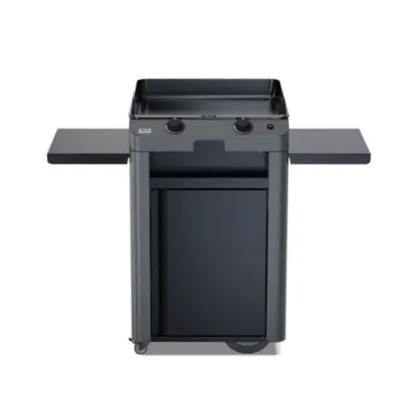 Carrello da esterno con plancha a Gas - Fusion - Plancha a Gas Cm.60, Grigio scuro - Eno