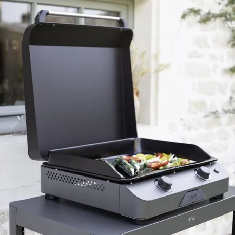 Plancha a Gas - Fusion - Plancha a Gas Cm.60, Grigio scuro - Eno