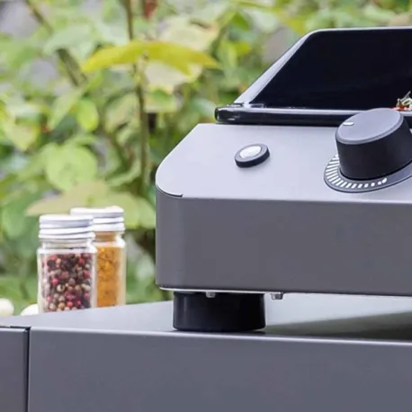 Plancha a Gas - Fusion - Plancha a Gas Cm.60, Grigio scuro - Eno