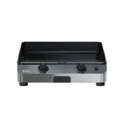 Plancha a Gas - Fusion - Plancha a Gas Cm.60, Nero e inox - Eno