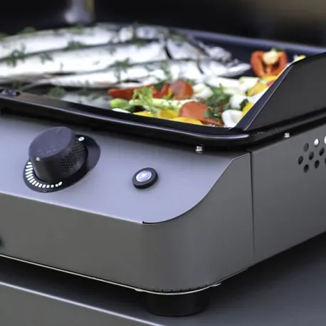 Plancha a Gas - Fusion - Plancha a Gas Cm.75, Grigio scuro - Eno