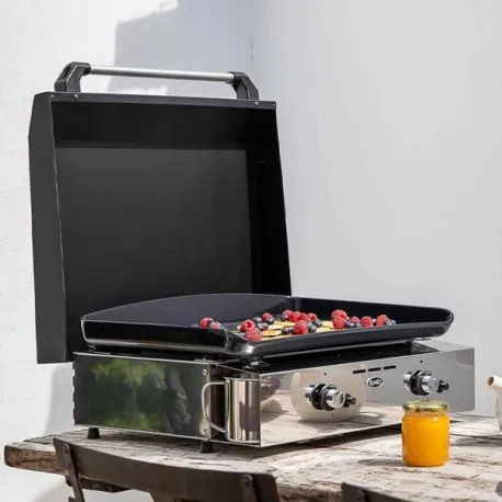 Plancha a Gas - Intial - Plancha a Gas Cm.50, Nero e inox - Eno