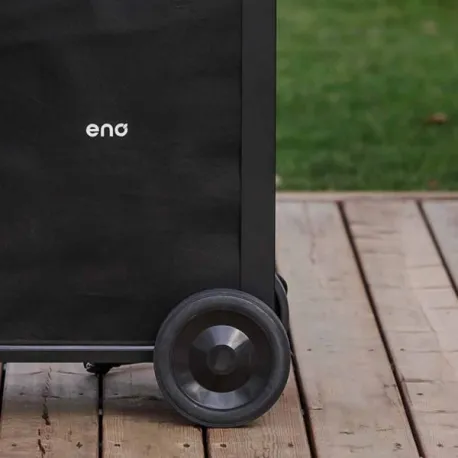 Carrello da esterno con plancha a Gas - Intial - Plancha a Gas Cm.65, Nero e inox- Eno