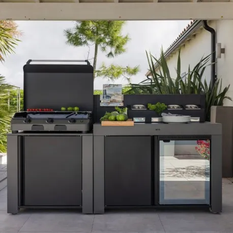 Cucina da esterno - Felix dessert - Mobile lavoro Cm.120,  Grigio scuro - Eno