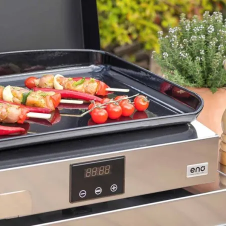 Plancha elettrica - Intial - Plancha a Gas Cm.50, Nero e inox - Eno