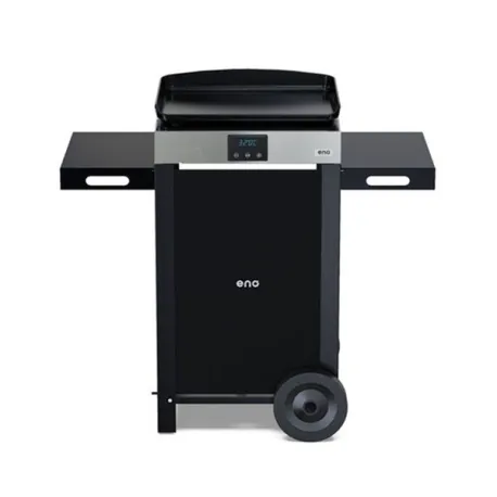 Carrello da esterno con plancha elettrica - Intial - Plancha elettrica Cm.50, Nero - Eno