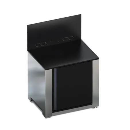 Cucina da esterno - Modulo - Plancha ribassata Cm.80, Nero e inox - Eno