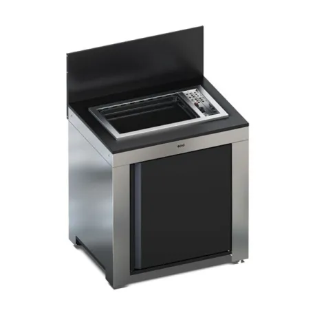 Cucina da esterno - Modulo - Plancha tribu Cm.80, Nero e inox - Eno