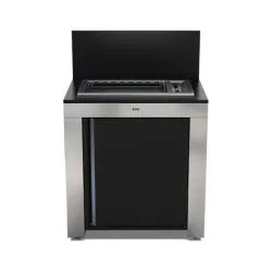 Cucina da esterno - Modulo - Plancha tribu Cm.80, Nero e inox - Eno