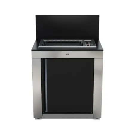 Cucina da esterno - Modulo - Plancha tribu Cm.80, Nero e inox - Eno