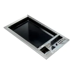 Plancha da incasso a gas tribu - Universale - Inox 2