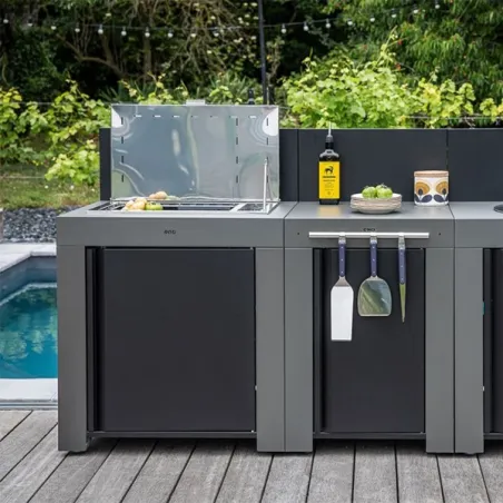 Plancha da incasso a gas tribu - Universale - Inox