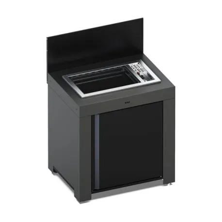 Cucina da esterno - Modulo - Plancha tribu Cm.80, Grigio scuro - Eno