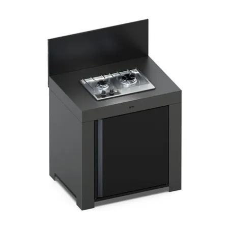 Cucina da esterno - Modulo - Master 2 fuochi Cm.80, Grigio scuro - Eno