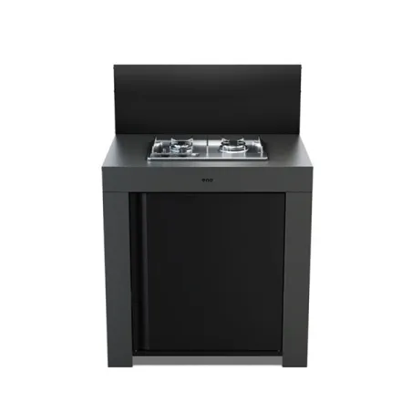 Cucina da esterno - Modulo - Master 2 fuochi Cm.80, Grigio scuro - Eno