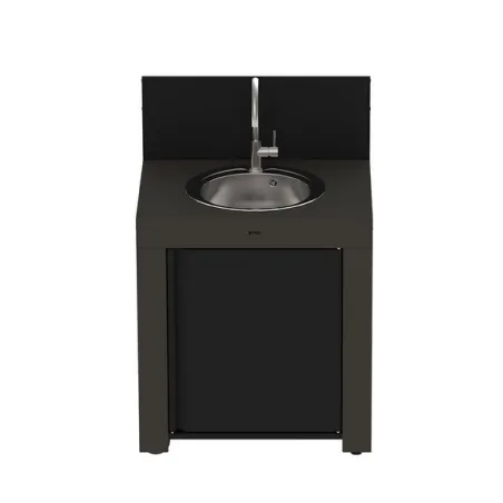Cucina da esterno - Modulo - Lavello Cm.80, Grigio scuro - Eno