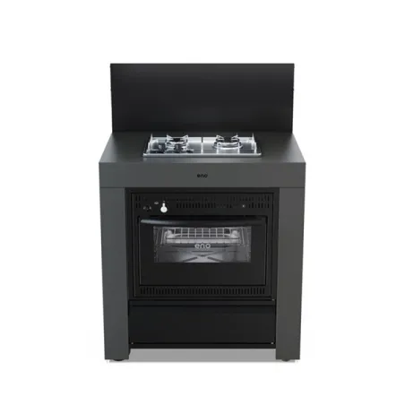 Cucina da esterno - Modulo - Combinato 2 fuochi Cm.80, Grigio scuro - Eno