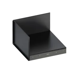 Cucina da esterno - Modulo - Pannello angolare per Modulo Cm.60, Grigio scuro - Eno