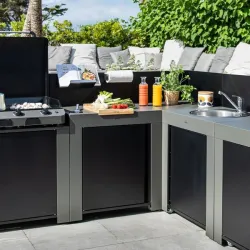 Kit 4 Accessori credenza - Modulo/Felix - Acciaio inox - Eno 2