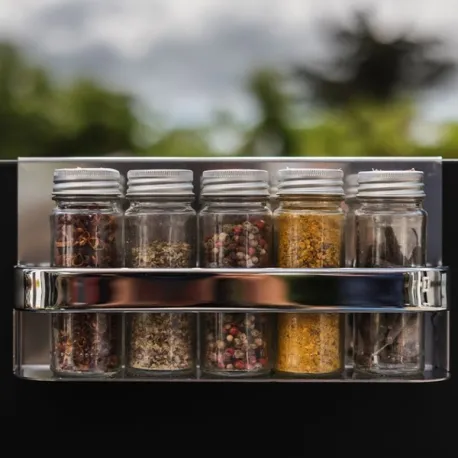 Kit 4 Accessori credenza - Modulo/Felix - Acciaio inox - Eno