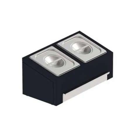 Contenitore di preparazione gatronorm - Modulo/Felix - Nero e inox - Eno