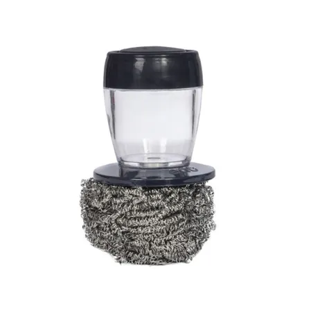 Set di 3 spugne inox con supporto - Eno