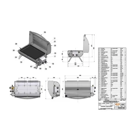Plancha a gas - Cook n Boat - Eno