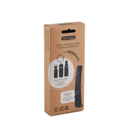 Charcoal water filter - Filtro acqua a carbone attivo con bobina - Black+Blum
