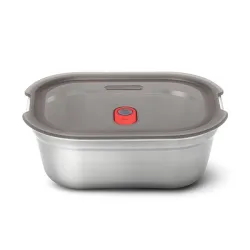 Lunch Box quadrato in acciaio per microonde multifunzione Lt.1.4 - Black+Blum