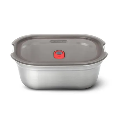 Lunch Box quadrato in acciaio per microonde multifunzione Lt.1.4 - Black+Blum