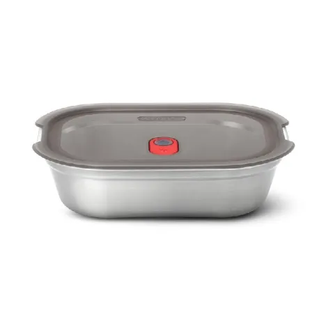 Lunch Box quadrato in acciaio per microonde multifunzione Lt.1.1 - Black+Blum