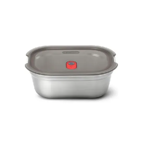 Lunch Box rettangolare in acciaio per microonde multifunzione Ml.600 - Black+Blum