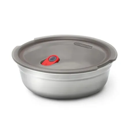 Lunch Box tondo in acciaio per microonde multifunzione Ml.950 - Black+Blum