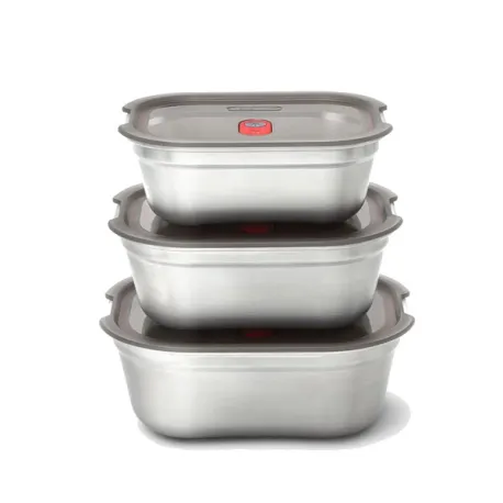 Lunch Box rettangolare assortite in acciaio per microonde multifunzione Ml.600 Ml.900M Lt.1.2 - Black+Blum