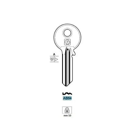 Chiave, Abus - AB54 - Silca