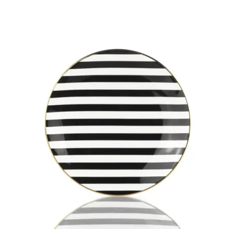 Souvenirs de Voyage, Piatto frutta Cm.21 - Righe - Weissestal