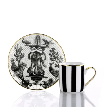 Souvenirs de Voyage, Tazza caffe con piatto - Garden of Grace - Weissestal