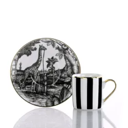 Souvenirs de Voyage, Tazza caffe con piatto - Sunset Safari - Weissestal