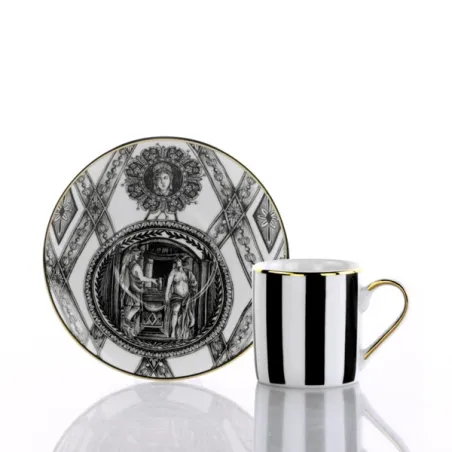 Souvenirs de Voyage, Tazza caffe con piatto - Hellenic - Weissestal