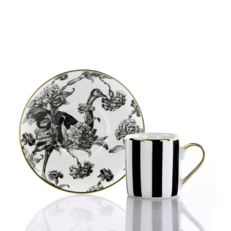 Souvenirs de Voyage, Tazza caffe con piatto - Tangerine Garden - Weissestal