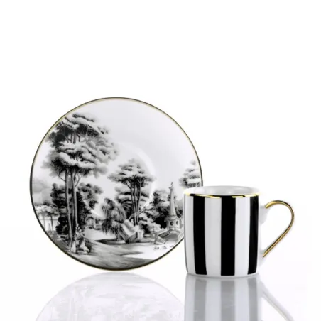 Souvenirs de Voyage, Tazza caffe con piatto - Imperial Garden - Weissestal
