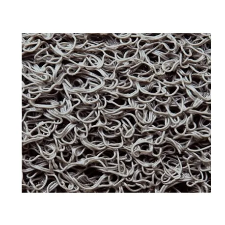 Zerbino/Tappeto Entry in pvc a ricciolo drenante grigio spessore Mm.15 Cm.120 Mt.1